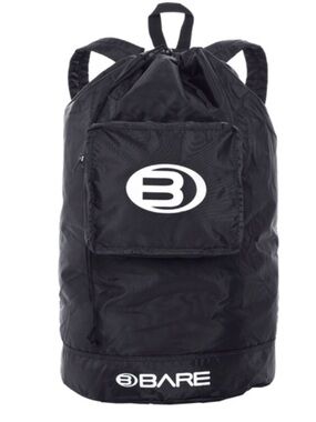 Bare Black Drawstring Scuba Dive Dry Gear Backpack